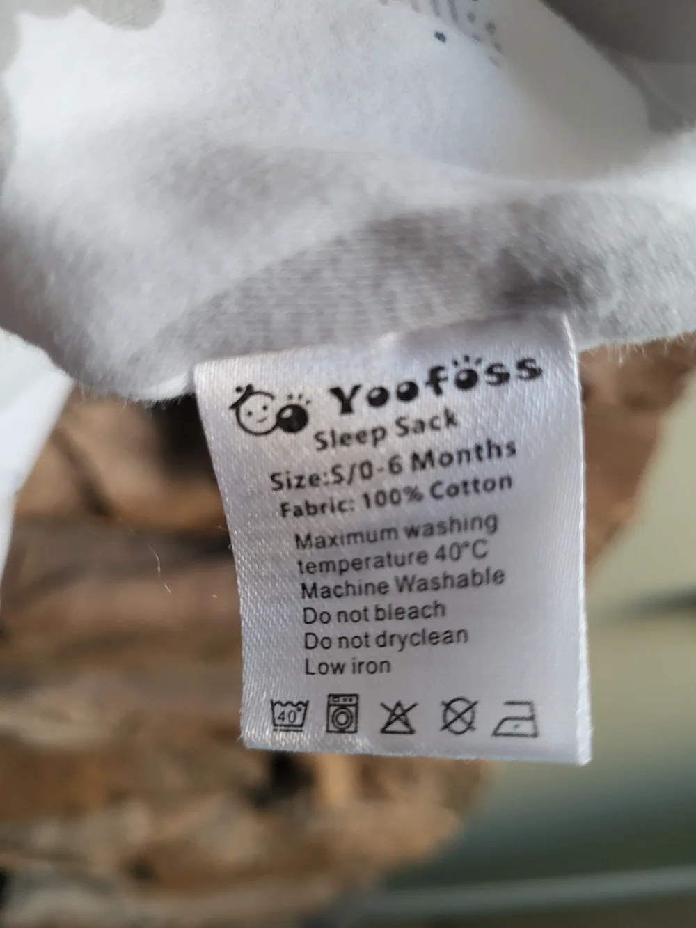 Sleeveless Gray Whale Print Pajama Sleep Sack
